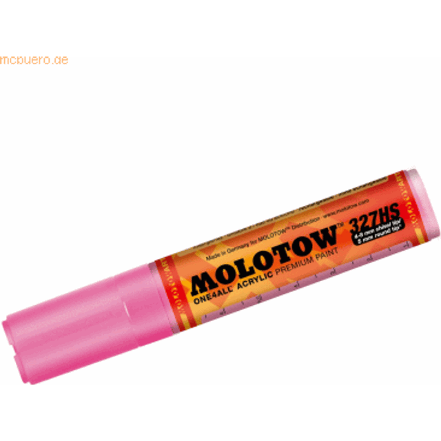 Molotow : One4All : 327HS : Acrylic Marker : 4-8mm : Neon Pink 200