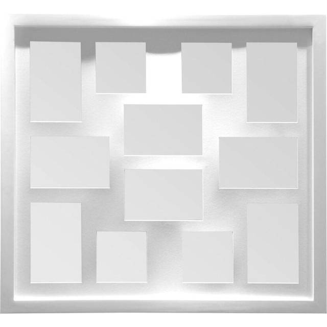 Premier Housewares White 12 Photo Multi Photo Frame