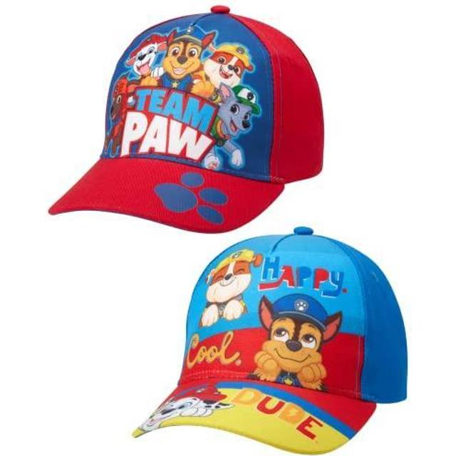 Nickelodeon Boys' Paw Patrol Baseball Cap - 2 Pack Chase, Marshall, Rubble Curved Brim Strap Back Hat (2T-7), Size 2-4T, Paw Patrol Cool Dude