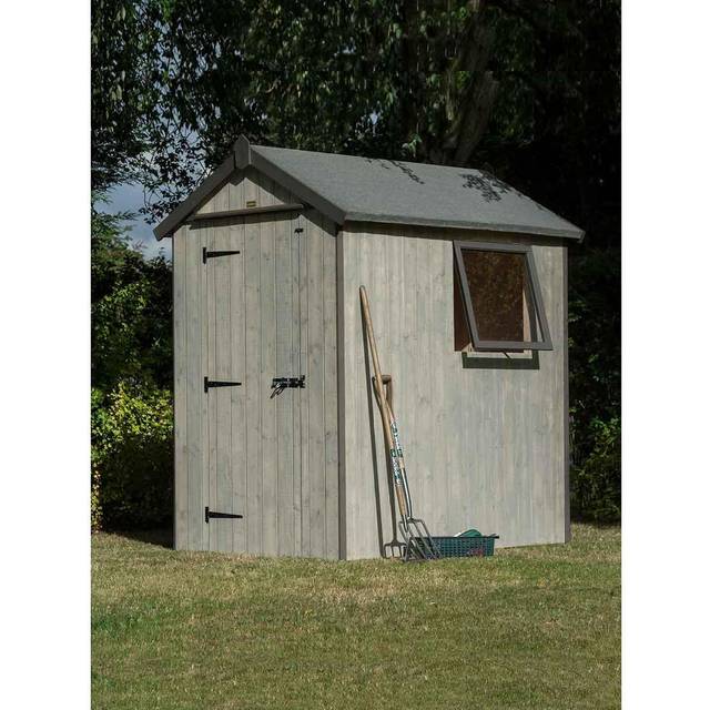6X4 Heritage Shed - Dark Trim - Rowlinson