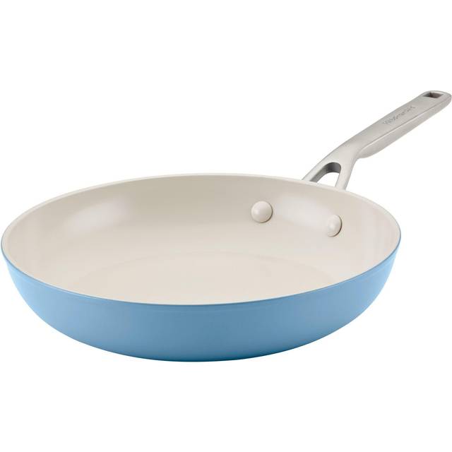 10-Inch Hard Anodized Ceramic Nonstick Frying Pan - Blue Velvet