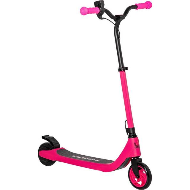 HOMCOM 120W Electric Scooter with Battery Level Display Rear Break - Pink, Pink