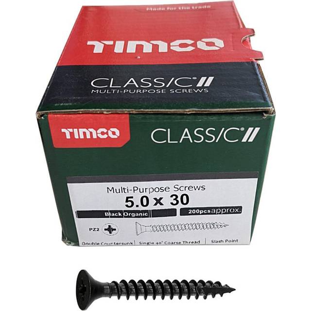 Timco Classic Countersunk Multi-Purpose Screws - 5.0 x 30 (200 pack)