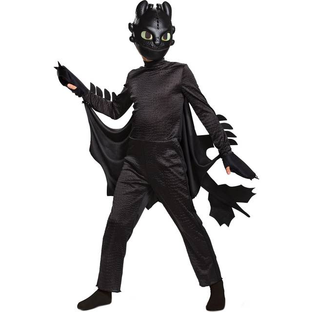 Deluxe How to Train Your Dragon Toothless Costume for Kids - Black (3T/4T)