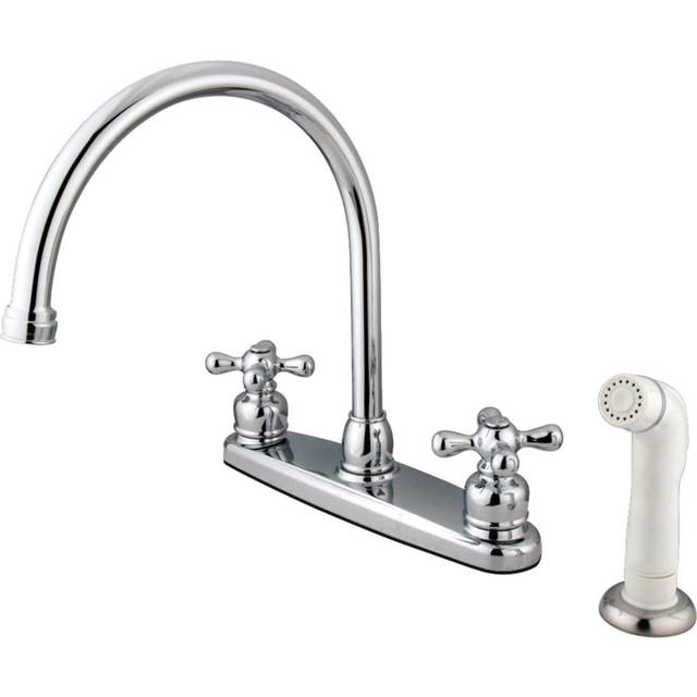 Kingston Brass KB721AX Vintage Centerset Kitchen Faucet  Polished Chro