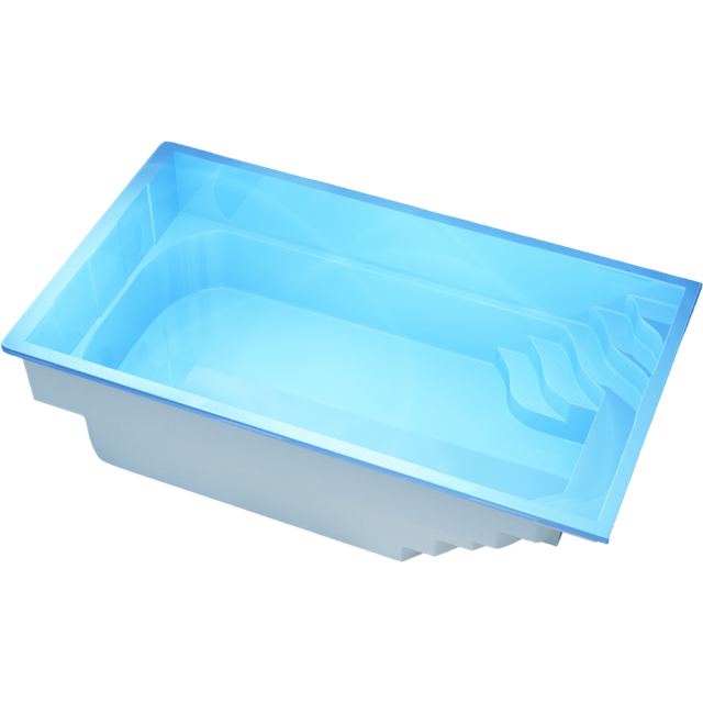 Poolpaket Glasfiberpool - 6,5x3,2m - Muskö - Med smart styrning