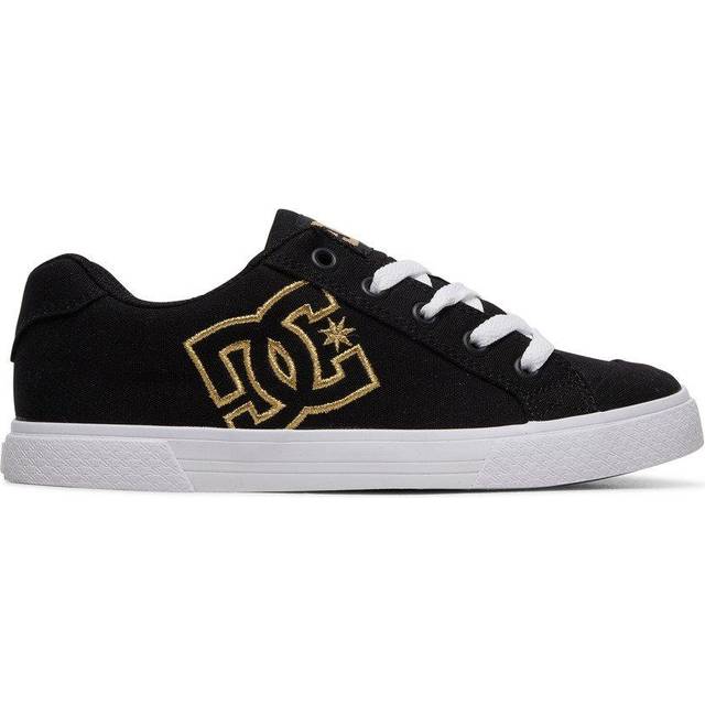 DC Women's Chelsea Skate Shoes - Black/Gold - 3 UK