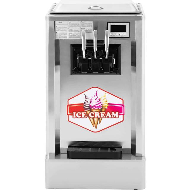 Soft Serve Ice Cream Machine - 1550 W - 23 l/h - 3 flavours - Royal Catering RCSI-18