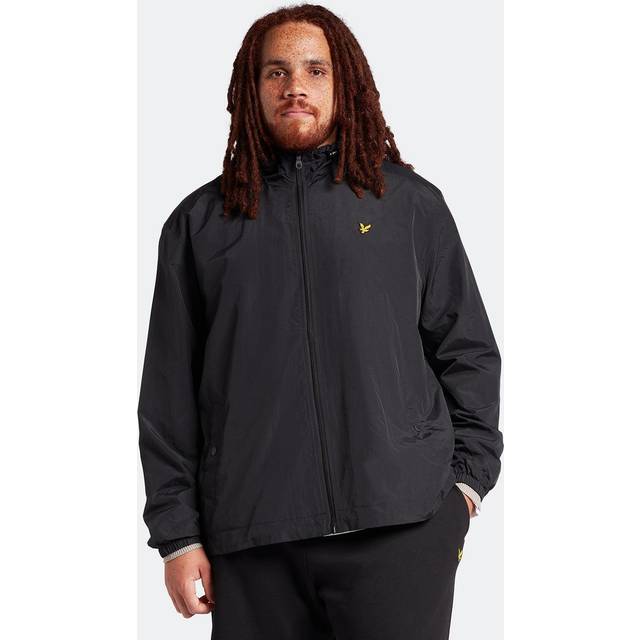 Lyle & Scott Lyle &amp; Scott Big &amp; Tall Zip Through Hooded Jacket - Black, Black, Size 2Xl, Men - 2XL