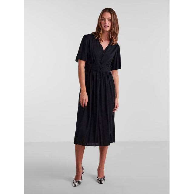 Mid-length dress for women Pieces Tala - Noir - S