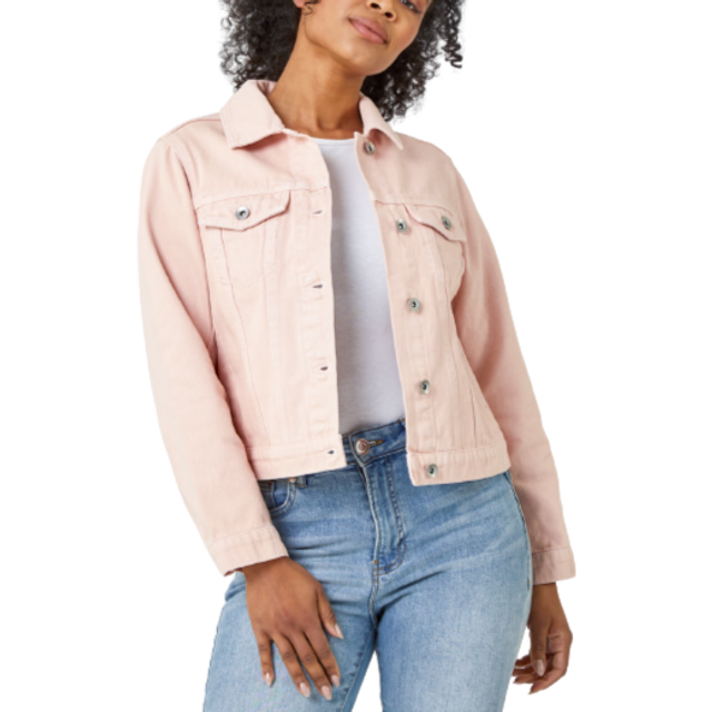 Roman Petite Pink Denim Jacket - Size 16