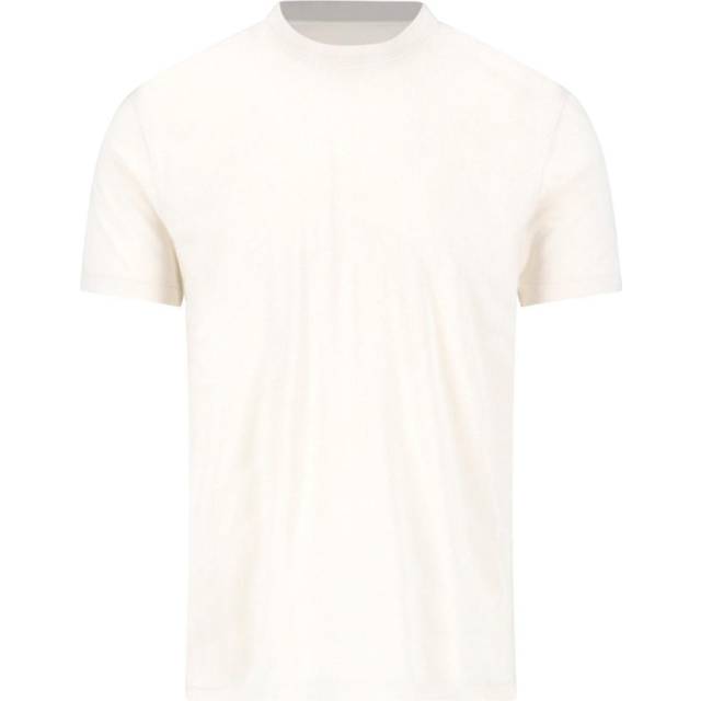 Tom Ford, Topp, Herr, M, Bomull, T-shirt med logotyp - white (M)