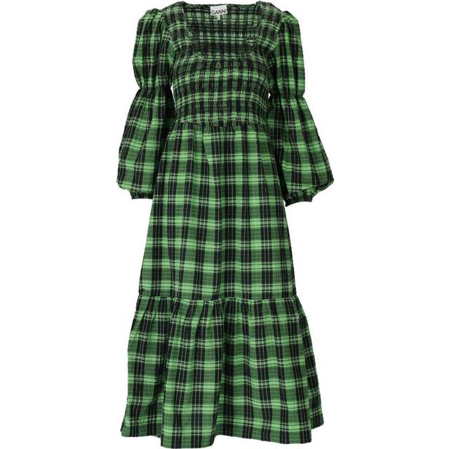 Ganni dress in cotton blend - Green - 36