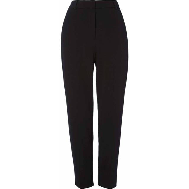 Straight Leg Stretch Trousers - Navy - Size 14 - Roman