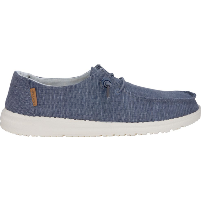 Hey Dude Women's Wendy Chambray Mushroom Size 5 | Womens Shoes | Womens Lace Up Loafers | Comfortable & Light-Weight