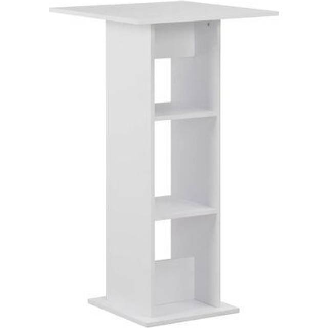 vidaXL Bar Table White and Anthracite Grey Kitchen Coffee Dining Side Stand