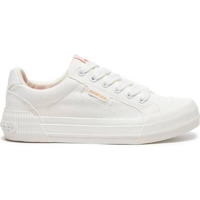Rocket Dog CHEERY Womens Canvas Trainers White - UK 3