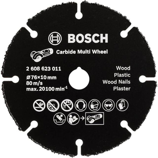 Bosch 76mm Carbide Multi Wheel for GWS 10.8