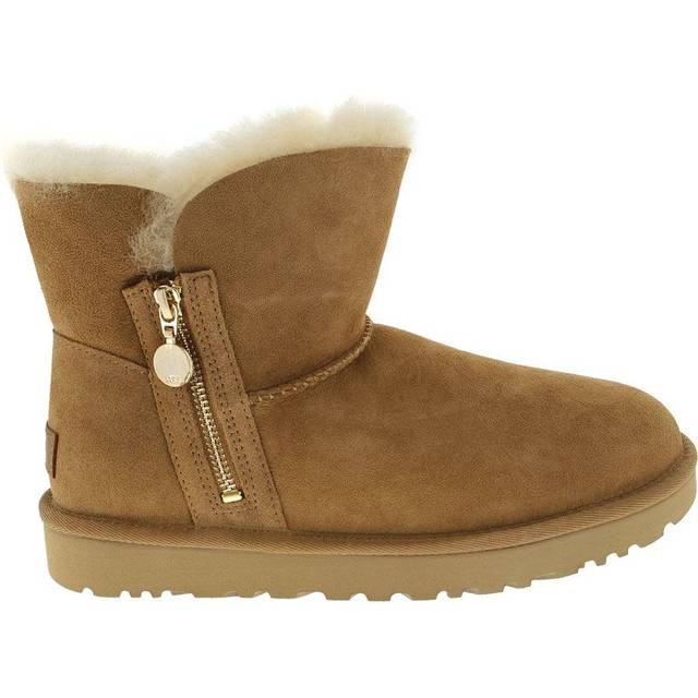 (WMNS) UGG Bailey Zip Mini Retro Fleece Lined Brown 1112481-CHE - Chestnut Brown