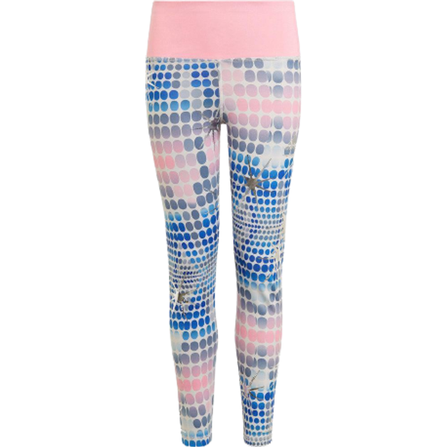 Adidas Girls Dance Allover Print Leggings Colour: Multicoloured, Size: 11-12 years