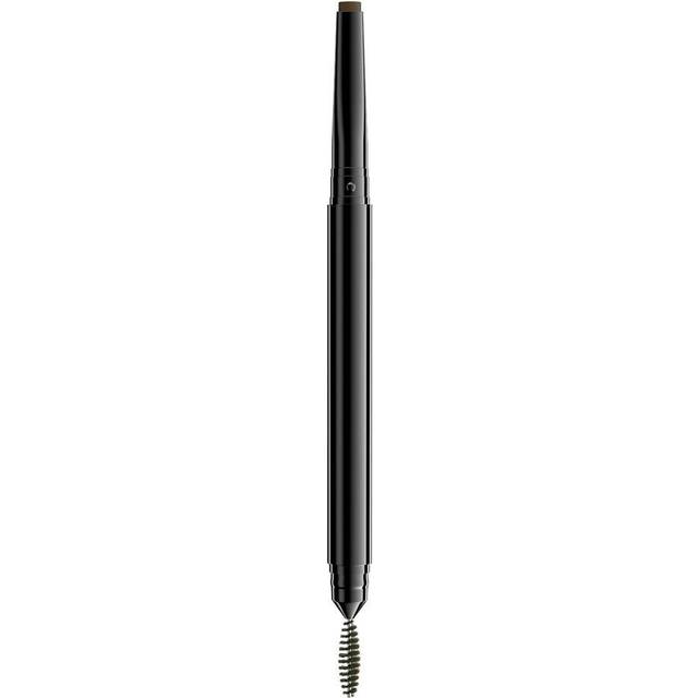 NYX PROFESSIONAL MAKEUP, Precision Brow Pencil, Dubbelsidig och platt spetspenna med spoolieborste, Vegansk formula, Nyans: Espresso