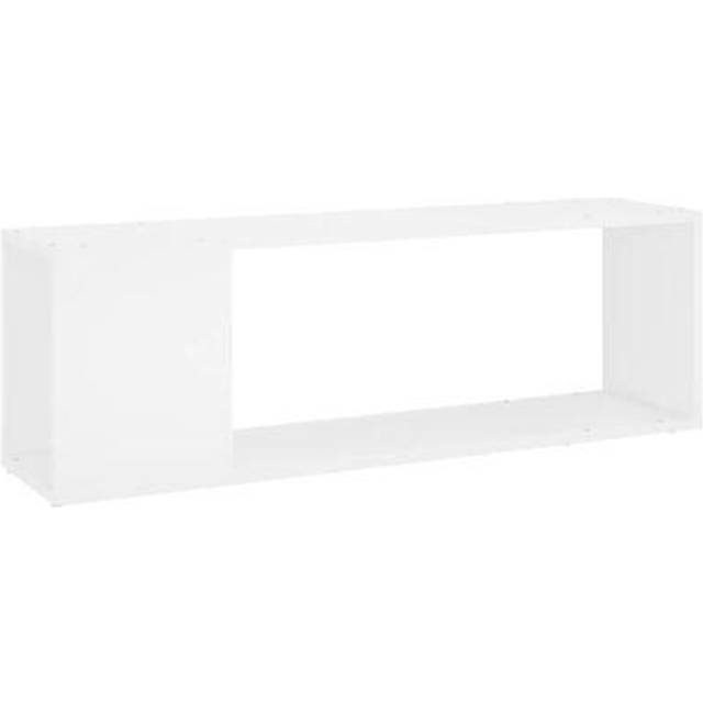 vidaXL TV Cabinet Smoked Oak 100x24x32 cm Engineered Wood - Brown