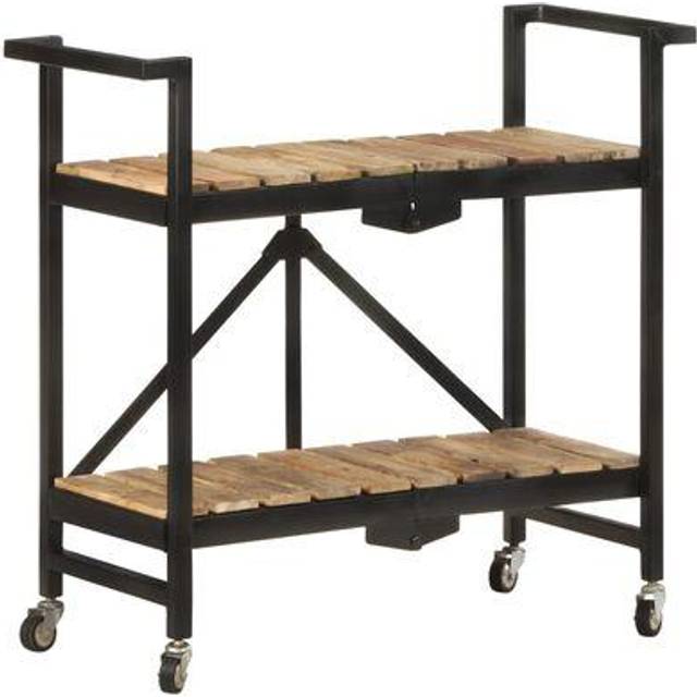 Köksvagn 87x36x81 cm massivt återvunnet trä