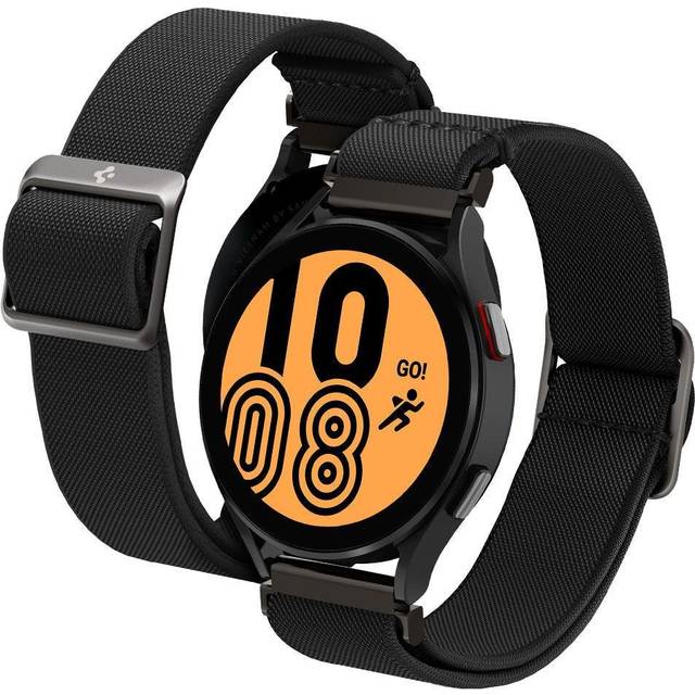 Spigen Lite Fit Armband Kompatibel med Galaxy Watch 7 40mm/44mm (2024) | FE (2024) | 6/6 Classic | 5/5 Pro | 4/4 Classic och alla Smartklockor med 20mm Bredd - Svart