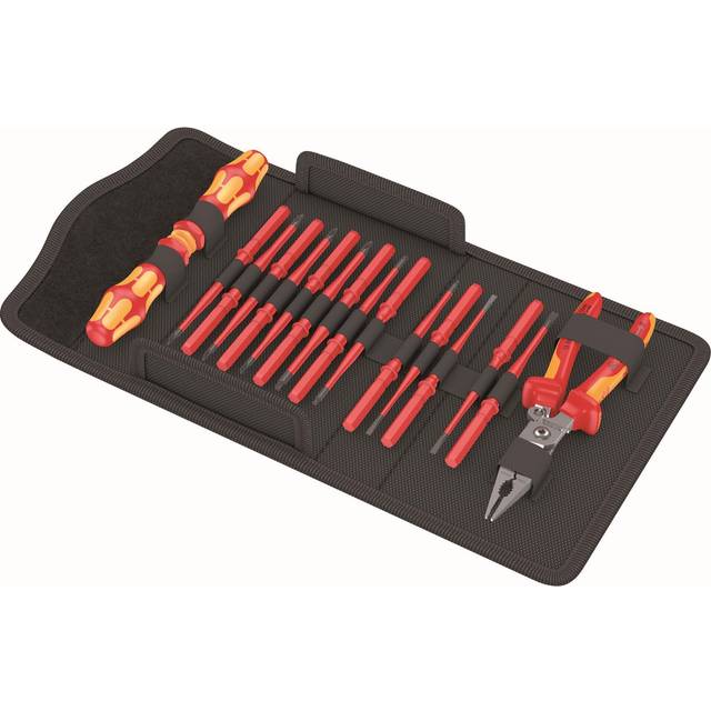 Wera Kraftform Kompakt VDE 17 Extra Slim Screwdriver Set With 6-in-1 Knipex VDE Pliers