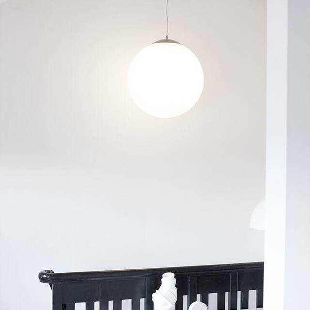 Qazqa - Scandinavian Pendant Light Opal Glass 50cm - Ball 50