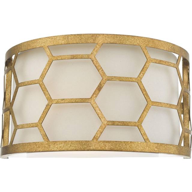 Dar Lighting Group Dar EPS0712 Epstein 1 Light Wall Light Gold And Ivo