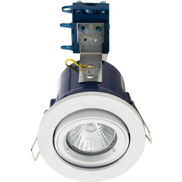 Electralite Yate Tiltable Fire Rated Downlight IP20 White