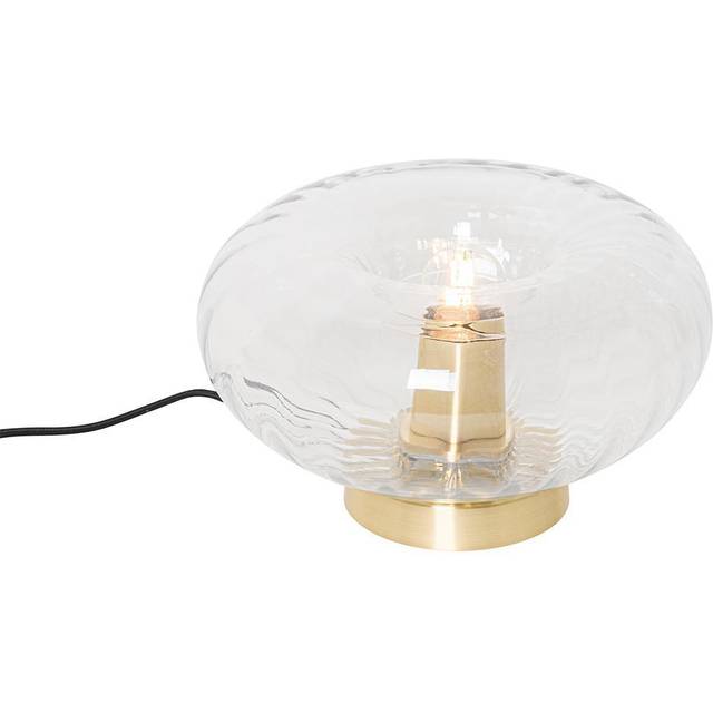 Art Deco Table Lamp Gold with Glass - Ayesha