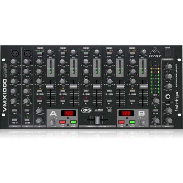 Behringer Pro VMX1000USB Professional 7-Channel Rack-Mount DJ Mixer