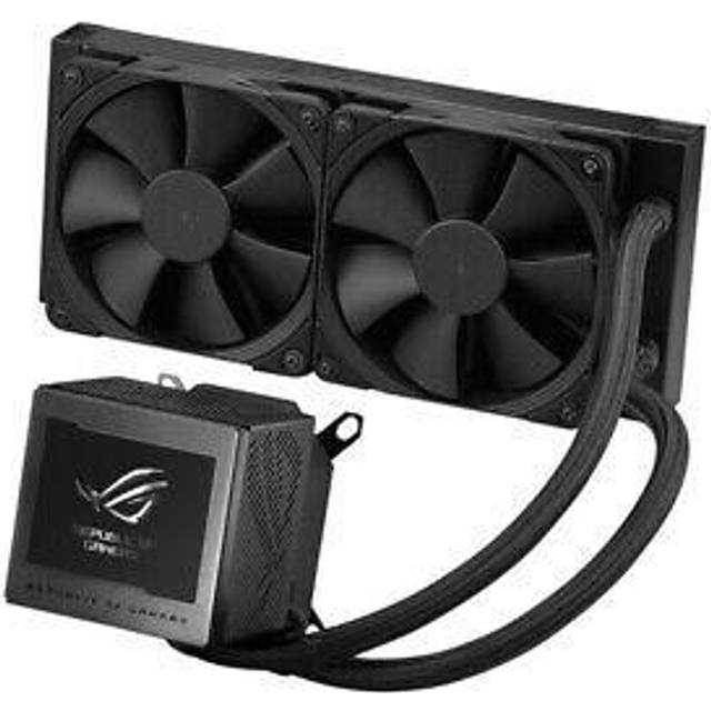 ASUS ROG Ryujin III 240 allt-i-ett flytande CPU-kylare (3,5 tums LCD, Asetekpump av 8:e generationen, 2x Noctua 2000 PWM 120 mm radiatorfläkt, svart)