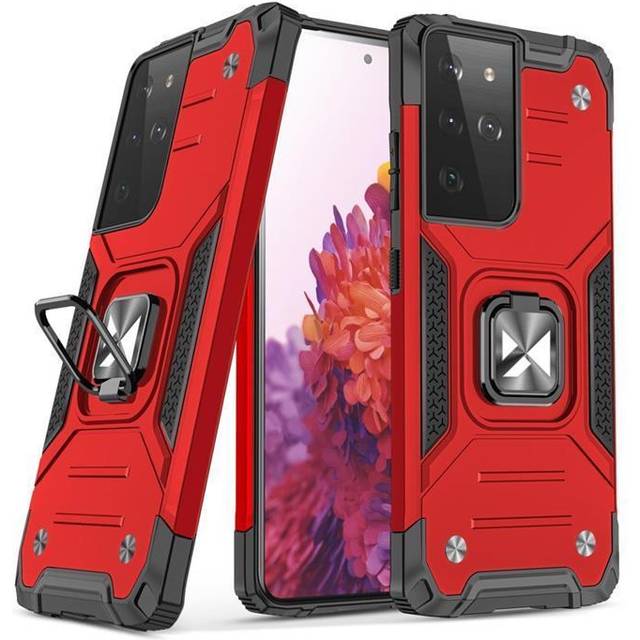 Wozinsky Ring Armor Skal Galaxy S22 Ultra - BlÃ¥
