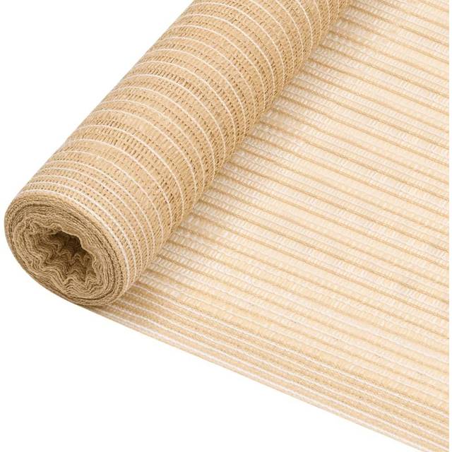 vidaXL Privacy Net Beige 1.8x25 m HDPE 75 g/m²