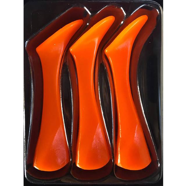 Headbanger Shad 22cm Replacement Tails (Paddlar), Fluo Orange