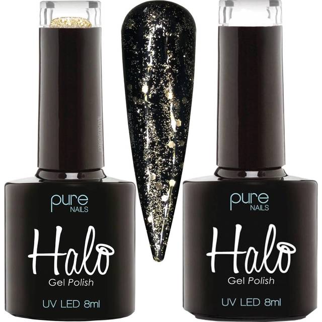 Halo LED/UV Gel Polish Collection - Black &amp; Prosecco - Duo Set 3 -