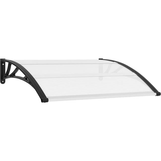vidaXL Door Canopy 120x100 cm PC - Black