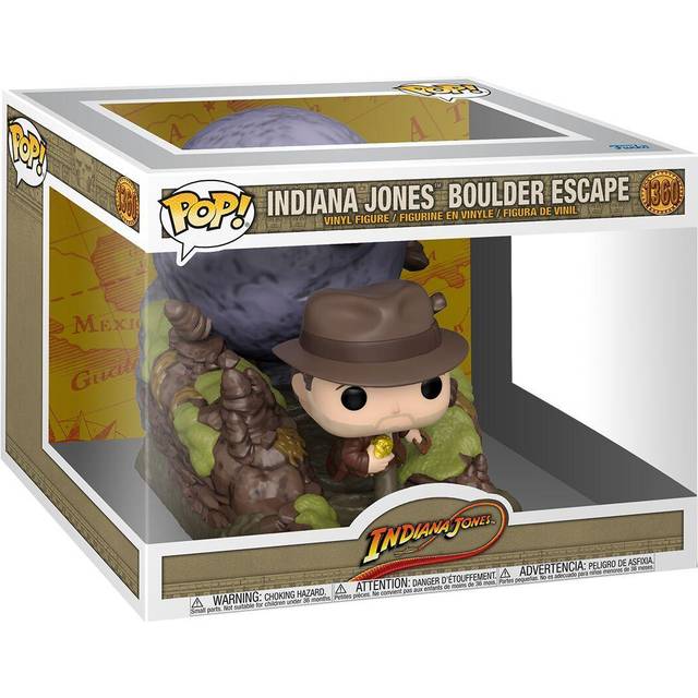 Funko Movie Moment: Indiana Jones - Boulder Scene - Samlarobjekt vinylfigur - Presentidé - Officiella varor - Leksaker för barn och vuxna - Filmfans - Modellfigur för samlare och display
