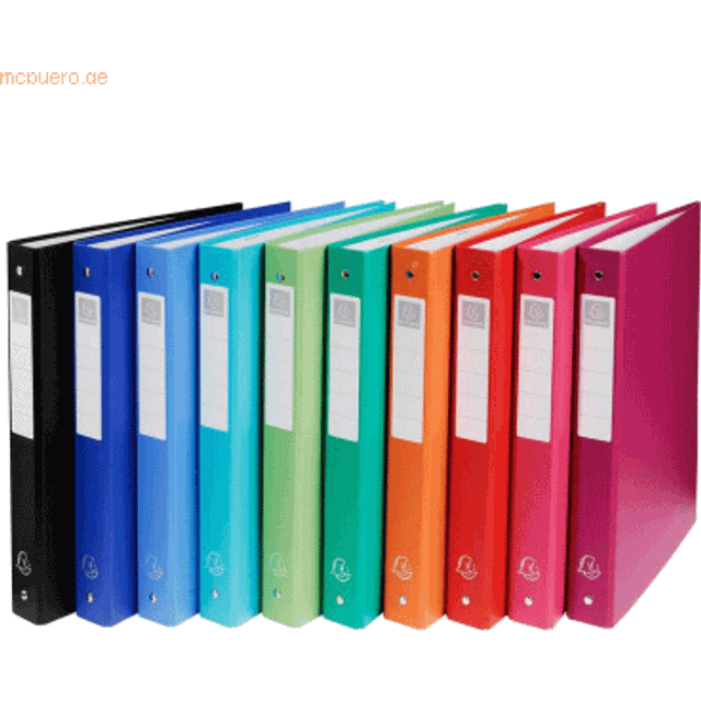 Exacompta 51330E (Hard Cardboard A4ÂPolypropylene 4ÂRings Spine 40Âmm DIN A4ÂRing Binder (Random Color)