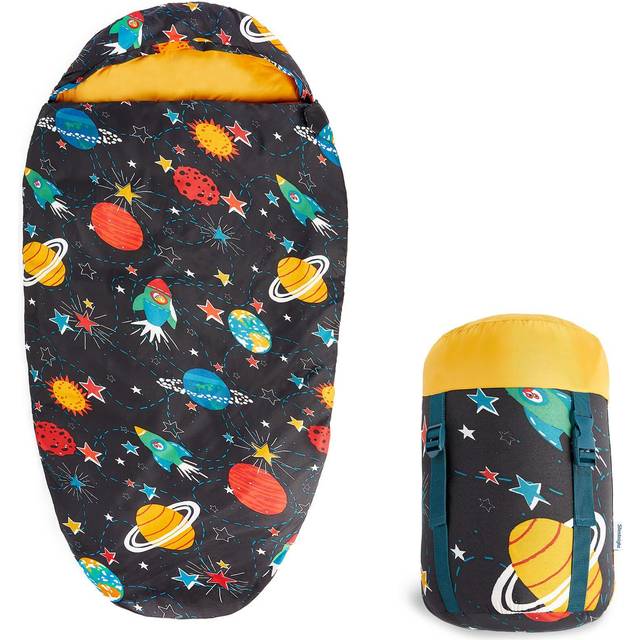silentnight camping collection kids sleeping bag - space - single