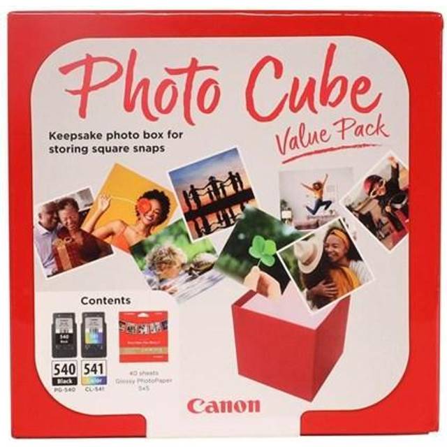 Canon PG-540/CL-541 Photo Value Pack - Blank - 0.27 mm - 2-pack - färg (cyan, magenta, gul), svartfärgad - original - box - bläckbehållare / papperspaket - för PIXMA MG3250, MG3550, MG3650, MG4250, MX395, MX455, MX475, MX525, MX535, TS5150, TS5151