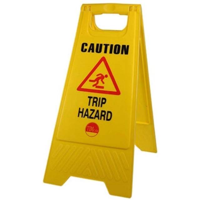 Timco a-frame sign trip hazard 610 x 300 x 30 bag 1