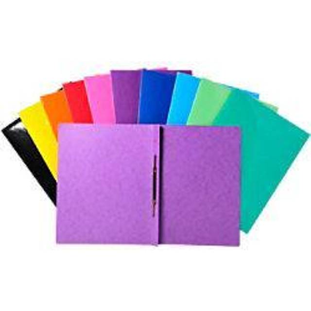Exacompta Iderama Flat Bar Files A4 Pack of 25 355gsm Assorted, none