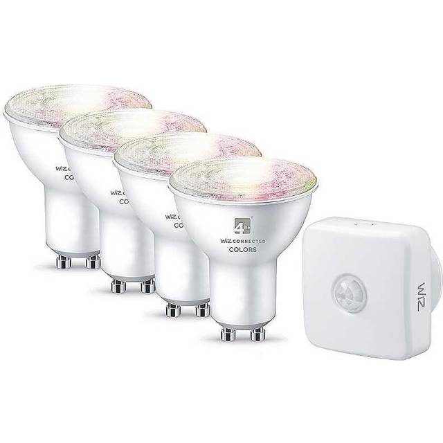 4LITE Wiz Connected Dimmable Multicolour WiFi Led Smart Bulb with Pir Sensor - G