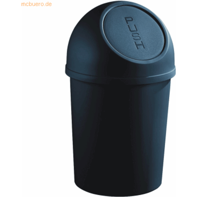 helit made of polypropylene, made of polypropylene, black, capacity 6 l, pack of 6