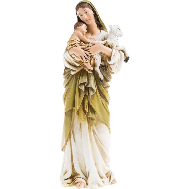 "Joseph's Studio by Roman  Renaissance Collection  6.25"""""""""""""""" H Madonna & Child W/Lamb  Home D?cor  Devout Gift  Prayerful Inspiration (3x2x6)"