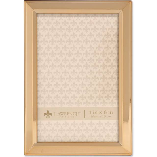 Lawrence Frames 4x6 Gold Metal Classic Bevel Picture Frame